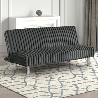 Furniture Of America Hinwil Contemporary Charcoal Futon Sofa Bed Model FM2903DG