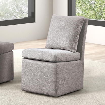 Furniture Of America Broager Contemporary Light Gray Dining Chair Model FM3000LG-SC