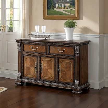 Furniture Of America Promenade Traditional Dark Brown Sideboard Model FM31002DB-SV
