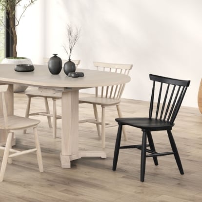 Furniture Of America Hines Mid-Century Modern White Oak Oval Dining Table Model FM3101NT-OT
