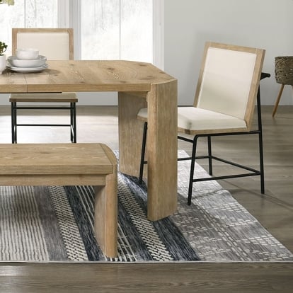 Furniture Of America Edenbridge Contemporary Oak Dining Table Model FM3220AK-T-TABLE
