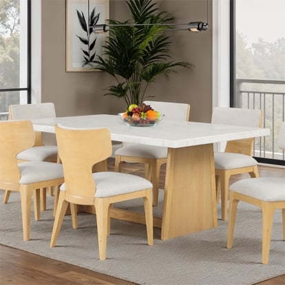 Furniture Of America Caerwys Contemporary Natural Dining Table Model FM34004NT-T-TABLE