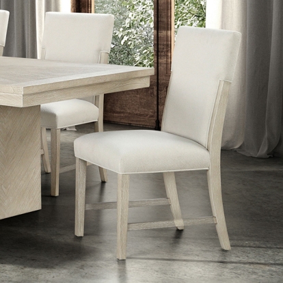 Furniture Of America Hagerman Modern Farmhouse Natural Uph Side Chair (2/Ctn) Model FM3410NT-SC-2PK