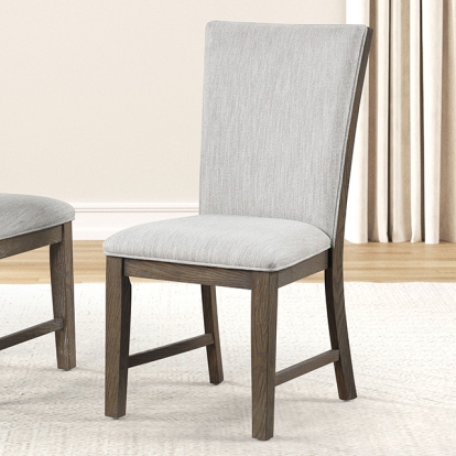 Furniture Of America Clements Modern Farmhouse Oak Uph Side Chair (2/Ctn) Model FM3411AK-SC-2PK