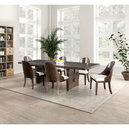 Furniture Of America Morden Transitional Dark Walnut Dining Table Model FM3420BR-T-TABLE