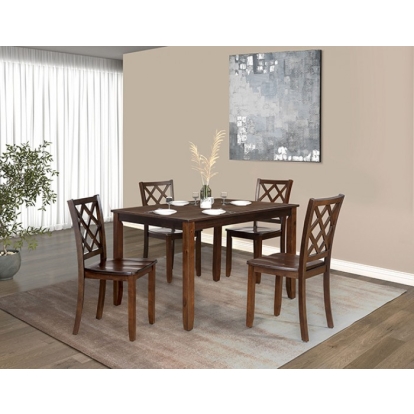 Furniture Of America Yamhill Transitional Dark Cherry 5 Pc. Dining Table Set Model FM3424CH-T-5PK