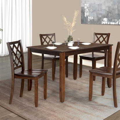 Furniture Of America Yamhill Transitional Dark Cherry 5 Pc. Dining Table Set Model FM3424CH-T-5PK