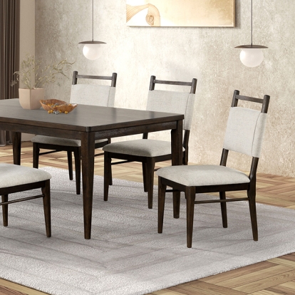 Furniture Of America Woolwich Modern Dark Walnut Dining Table Model FM3433DW-T