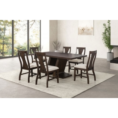 Furniture Of America Holsworthy Contemporary Espresso Dining Table Model FM3600ES-T