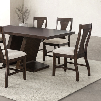 Furniture Of America Holsworthy Contemporary Espresso Dining Table Model FM3600ES-T