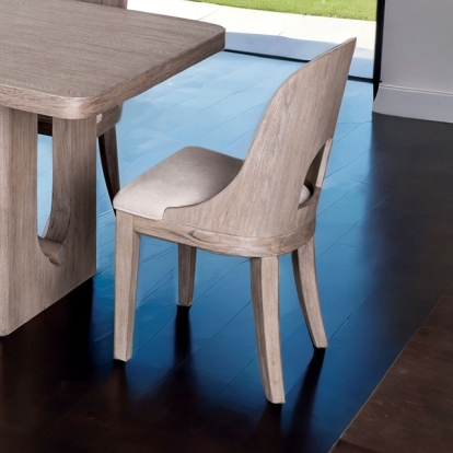 Furniture Of America Sterling West Modern White Oak Side Chair Model FM39004AK-SC-2PK