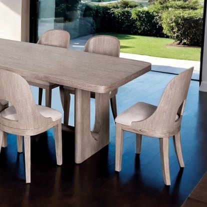 Furniture Of America Sterling West Modern White Oak Rect. Dining Table Model FM39004AK-T