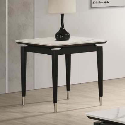 Furniture Of America Maidstone Contemporary Black-White End Table Model FM42001BK-E