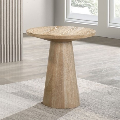 Furniture Of America Halewood Contemporary Engineered Wood, Oak Veneer, Rubberwood Oak End Table | FM4222NT-E-PK