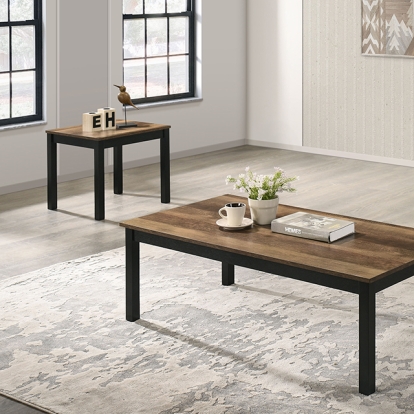Furniture Of America Findlay Contemporary Brown 3 Pc. Table Set Model FM42900BR-3PK-END TABLE