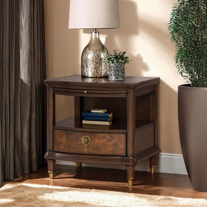 Furniture Of America Westerham Modern Dark Cherry End Table Model FM44001CH-E