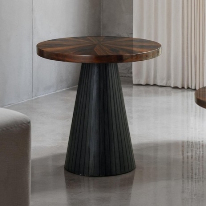 Furniture Of America Surdal Contemporary Engineered Wood, Paper Veneer Black End Table | FM44005BK-E-TABLE