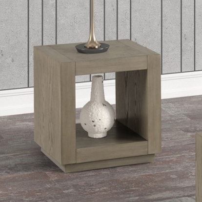 Furniture Of America Dothan Contemporary Engineered Wood, Oak Veneer, Rubberwood Natural End Table | FM44009NT-E