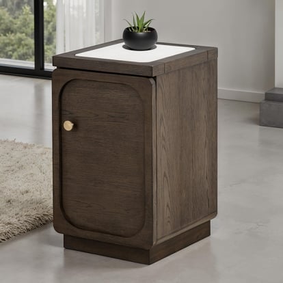Furniture Of America Vellara Transitional Dark Walnut Chairside Table Model FM44020DW-ST