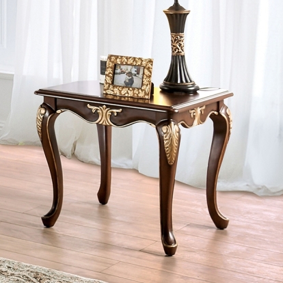 Furniture Of America Cookshire Traditional Rich Tobacco End Table Model FM45004E