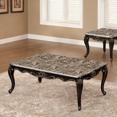 Furniture Of America Albacete Traditional Solid Wood, Wood Veneer, Others Dark Walnut Coffee Table | FM45006BR-C