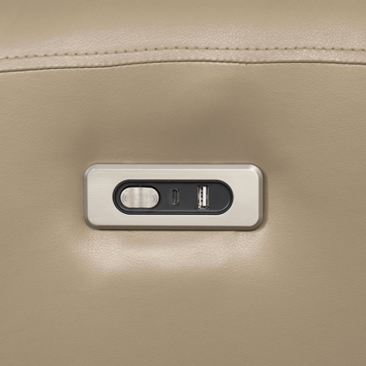 Furniture Of America Schlieren Contemporary Beige Power Loveseat Model FM6012BG-LV-PM