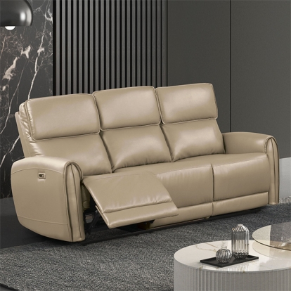Furniture Of America Schlieren Contemporary Beige Power Sofa Model FM6012BG-SF-PM