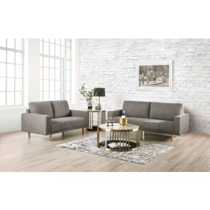Furniture Of America Elverum Contemporary Charcoal Gray Loveseat Model FM61000GY-LV