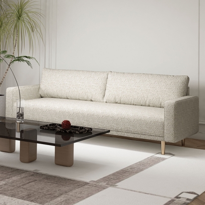 Furniture Of America Elverum Contemporary Off-White Sofa Model FM61000WH-SF