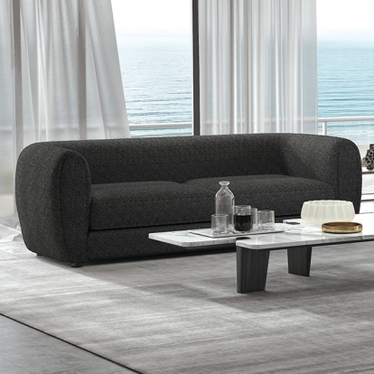 Furniture Of America Verdal Contemporary Black Sofa Model FM61001BK-SF