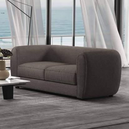 Furniture Of America Verdal Contemporary Boucle, Solid Wood, Others Charcoal Gray Loveseat | FM61001GY-LV