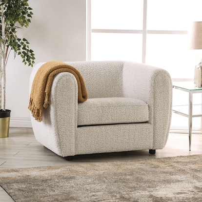 Furniture Of America Verdal Contemporary Off-White Chair Model FM61001WH-CH