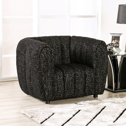Furniture Of America Aversa Contemporary Black Chair Model FM61002BK-CH