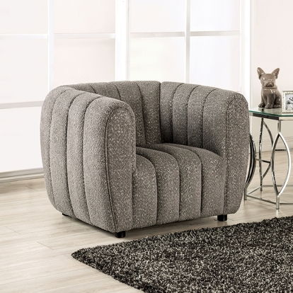 Furniture Of America Aversa Contemporary Charcoal Gray Chair Model FM61002GY-CH