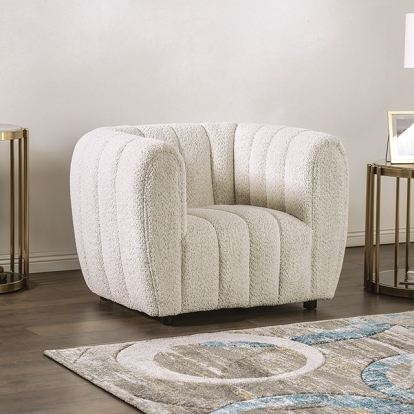 Furniture Of America Aversa Contemporary Off-White Chair Model FM61002WH-CH