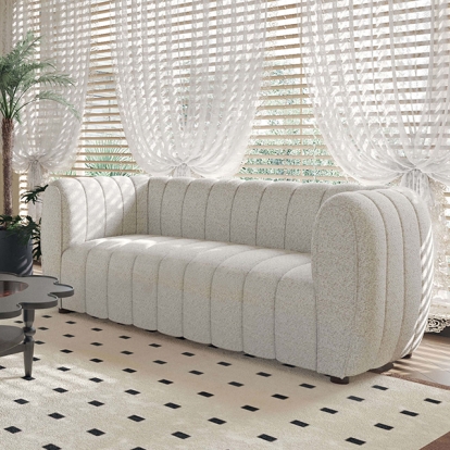 Furniture Of America Aversa Contemporary Off-White Loveseat Model FM61002WH-LV