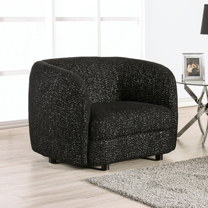 Furniture Of America Versoix Contemporary Black Chair Model FM61003BK-CH