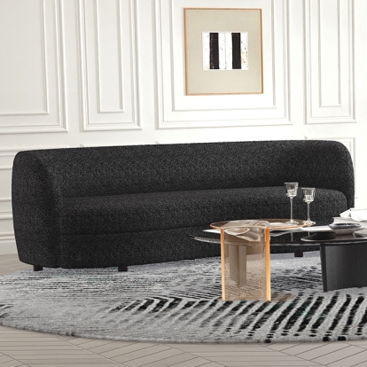 Furniture Of America Versoix Contemporary Black Sofa Model FM61003BK-SF