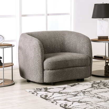 Furniture Of America Versoix Contemporary Charcoal Gray Chair Model FM61003GY-CH
