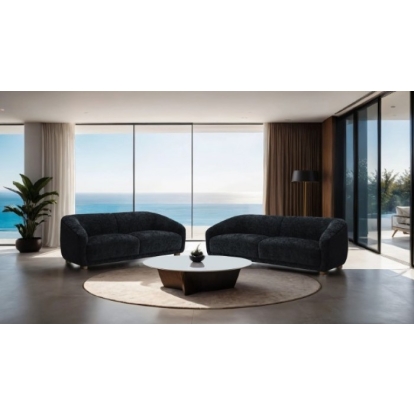 Furniture Of America Kolvere Contemporary Black Loveseat Model FM61006BK-LV