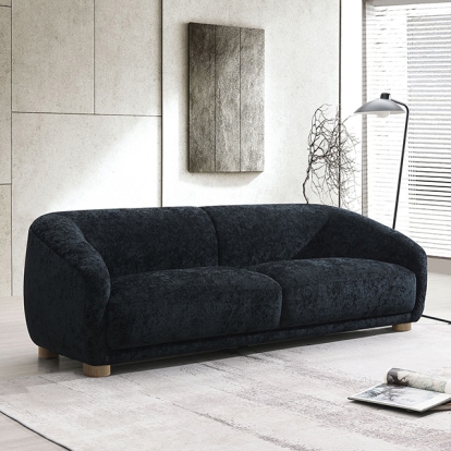Furniture Of America Kolvere Contemporary Black Sofa Model FM61006BK-SF