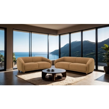 Furniture Of America Kolvere Contemporary Brown Loveseat Model FM61006BR-LV