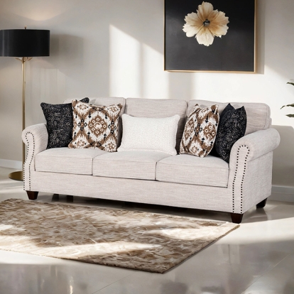 Furniture Of America Earley Transitional Light Gray Sofa Model FM61009WH-SF