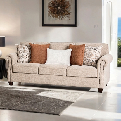 Furniture Of America Buckhurst Transitional Taupe Sofa Model FM61110TP-SF