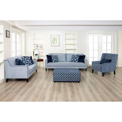 Furniture Of America Colindale Transitional Gray-Blue Loveseat Model FM61111BL-LV