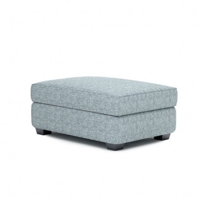 Furniture Of America Queensbury Transitional Engineered Wood, Fabric, Foam, Solid Wood Teal Ottoman | FM61113TL-OT-PT
