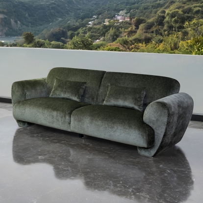Furniture Of America Trevisan Contemporary Olive Green Sofa Model FM61114GR-SF