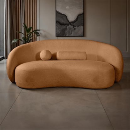 Furniture Of America Brevik Contemporary Chenille, Foam, Solid Wood, Others Terracotta Brown Sofa | FM61116BR-SF