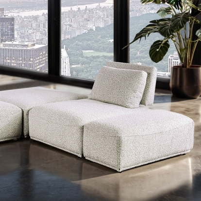 Furniture Of America Stavanger Contemporary Light Gray L-Sectional Model FM63001LG-F