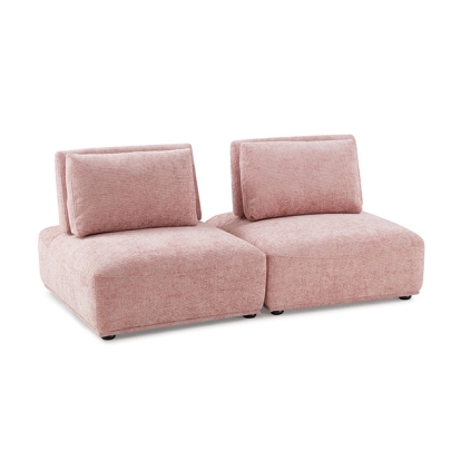 Furniture Of America Stavanger Contemporary Pink 2-Seater Model FM63001PK-B
